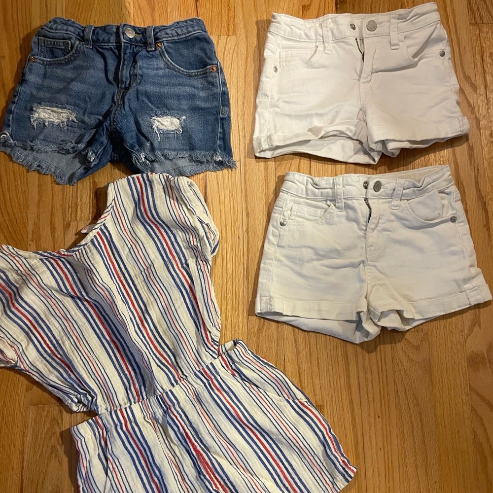 Girls 6/6x/7 Shorts and Romper